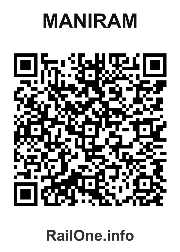 RailOne QR Code for Maniram station