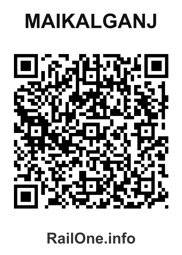 RailOne QR Code for Maikalganj station