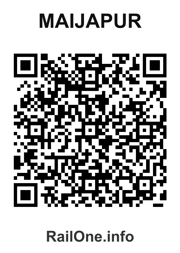 RailOne QR Code for Maijapur station