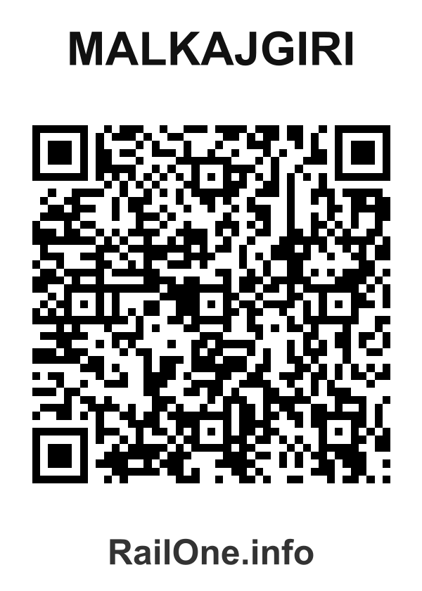 RailOne QR Code for Malkajgiri station