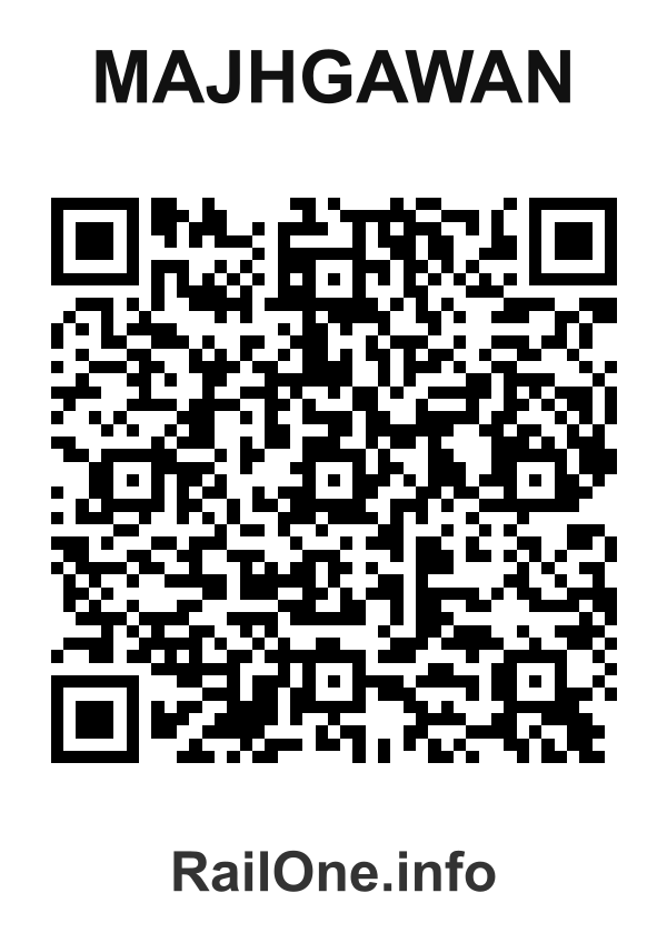 RailOne QR Code for Majhgawan station