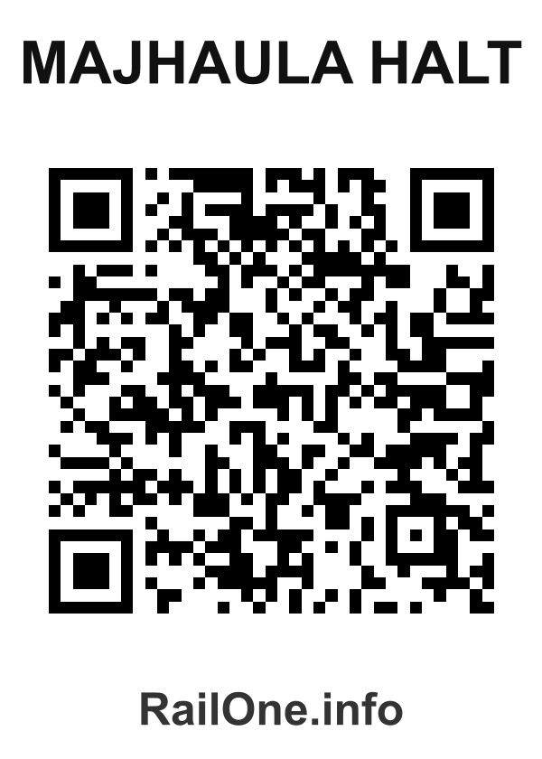 RailOne QR Code for Majhaula Halt station