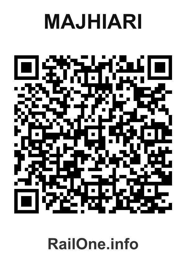 RailOne QR Code for Majhiari station