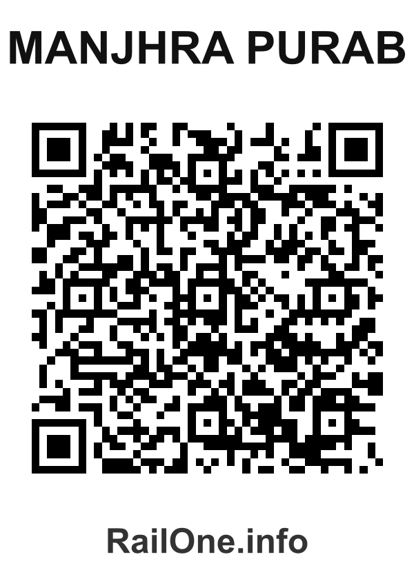 RailOne QR Code for Manjhra Purab station