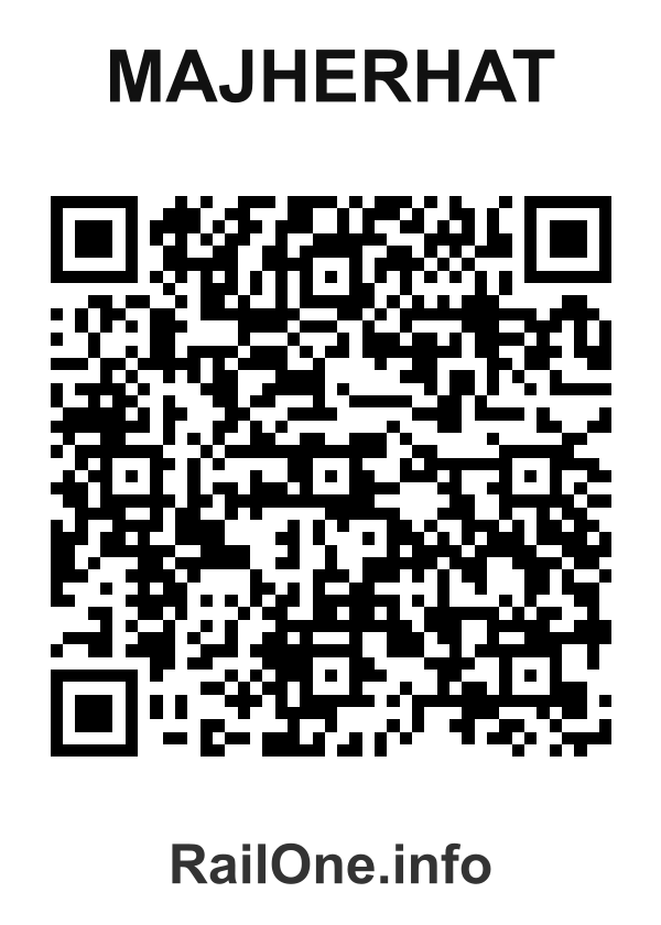RailOne QR Code for Majherhat station