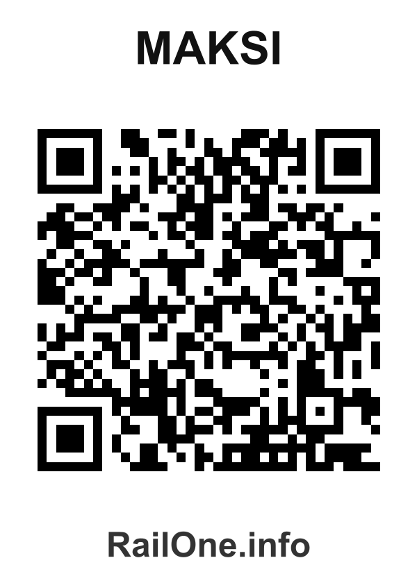 RailOne QR Code for Maksi station