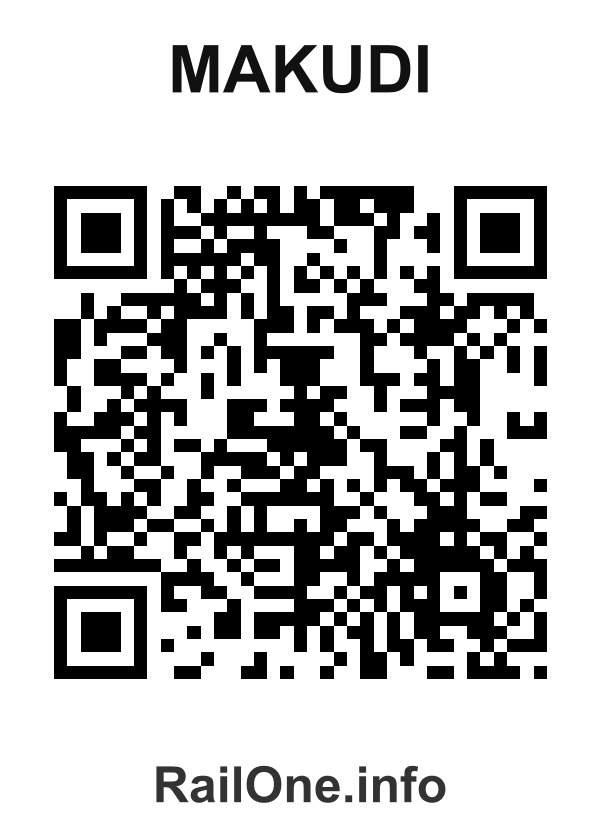 RailOne QR Code for Makudi station