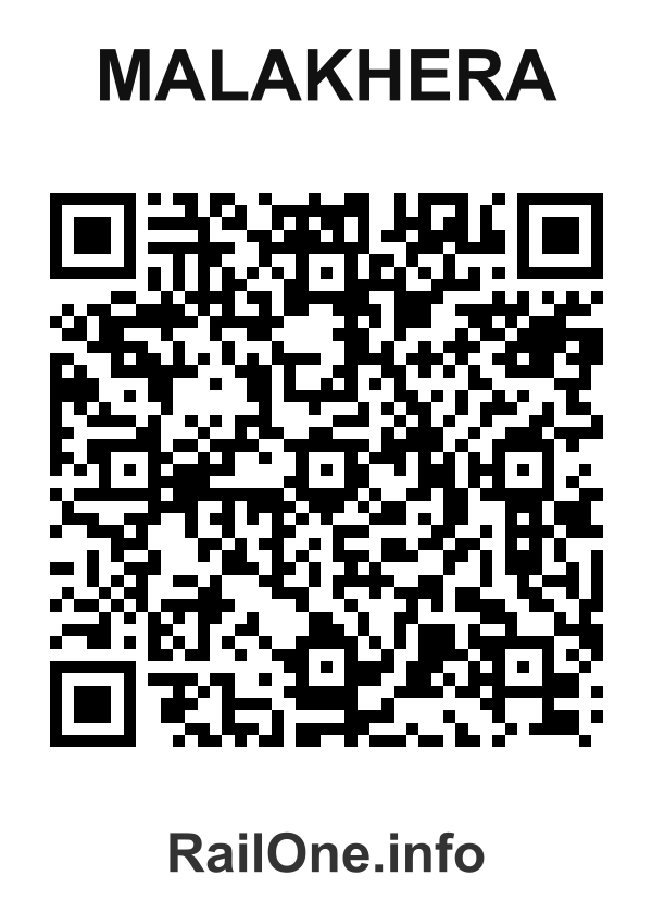 RailOne QR Code for Malakhera station