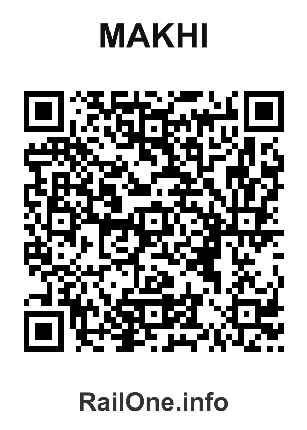 RailOne QR Code for Makhi station
