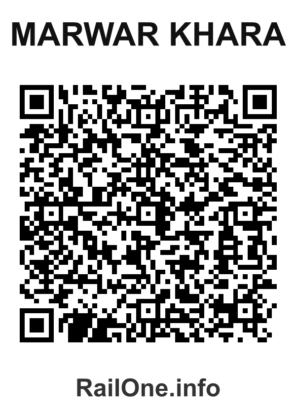 RailOne QR Code for Marwar Khara station