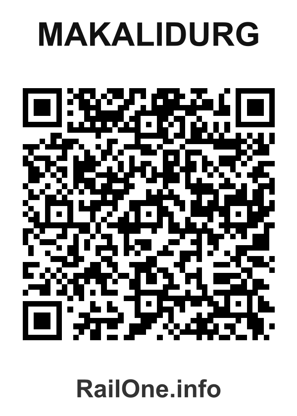 RailOne QR Code for Makalidurg station