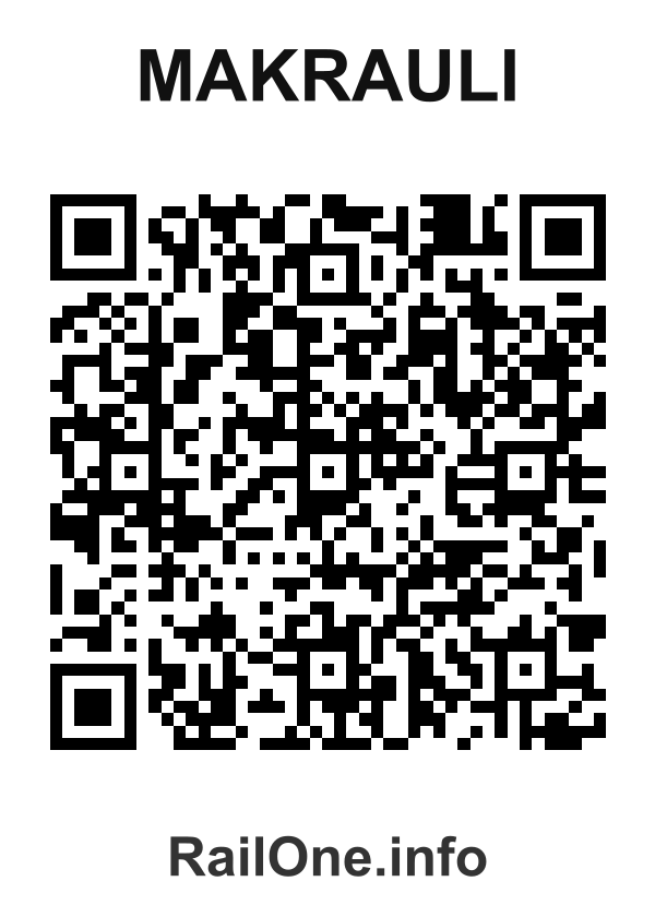 RailOne QR Code for Makrauli station
