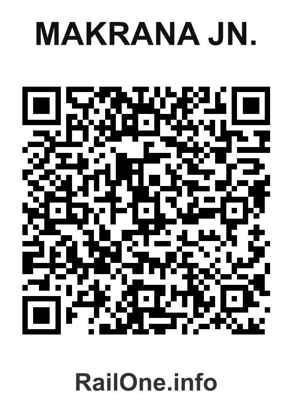RailOne QR Code for Makrana Jn. station