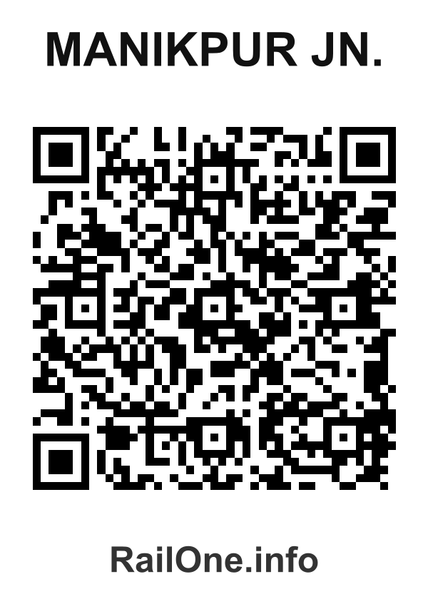 RailOne QR Code for Manikpur Jn. station
