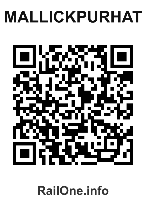 RailOne QR Code for Mallickpurhat station