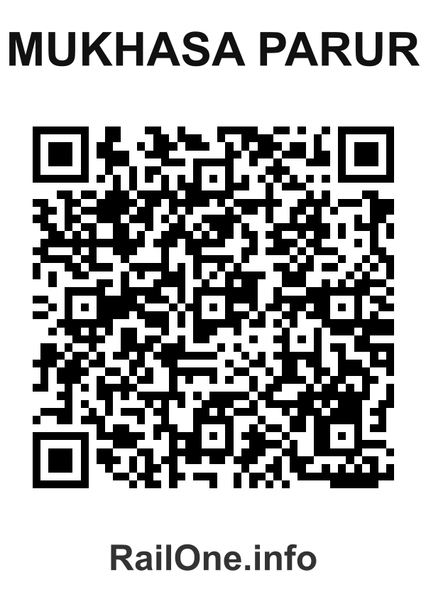 RailOne QR Code for Mukhasa Parur station