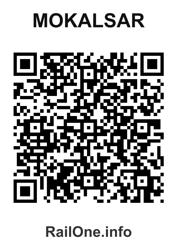 RailOne QR Code for Mokalsar station