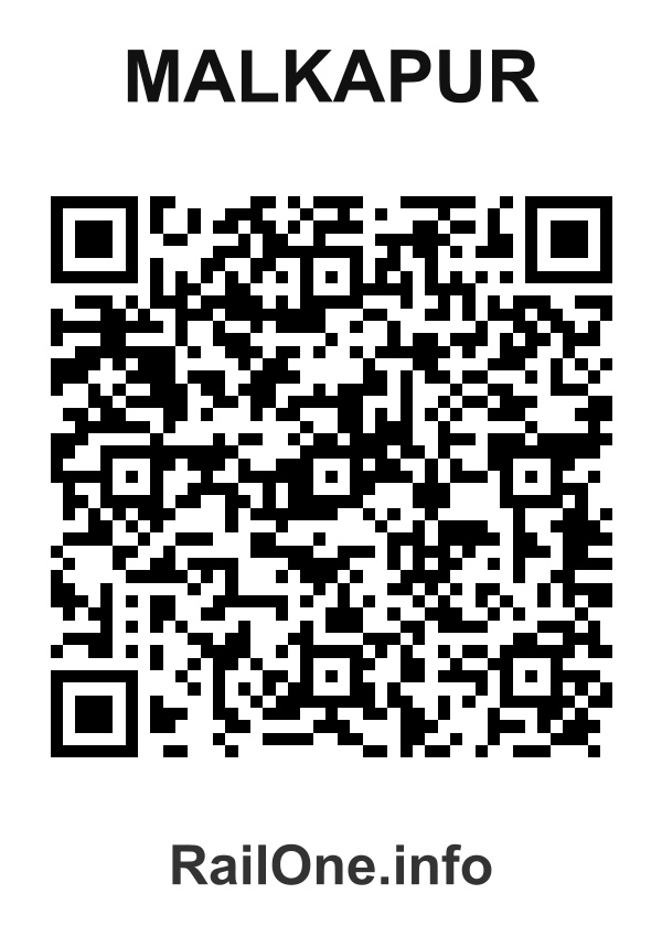 RailOne QR Code for Malkapur station