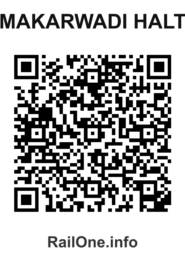 RailOne QR Code for Makarwadi Halt station