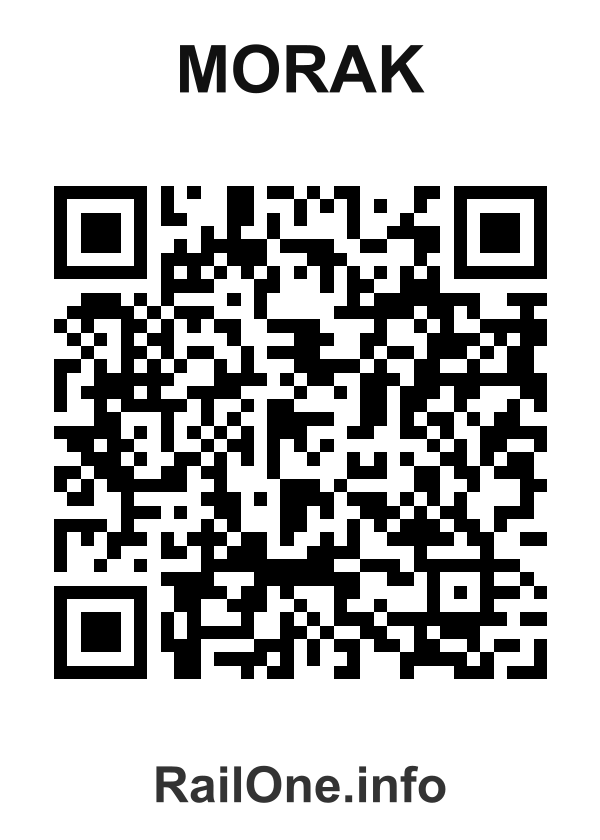 RailOne QR Code for Morak station