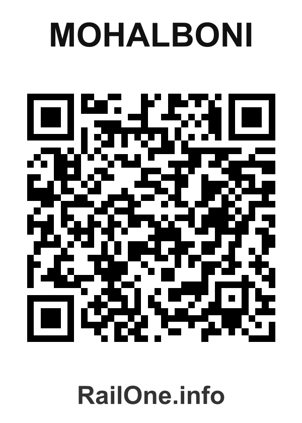 RailOne QR Code for Mohalboni station