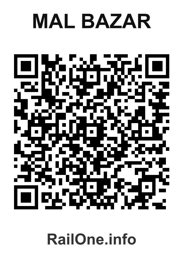 RailOne QR Code for Mal Bazar station