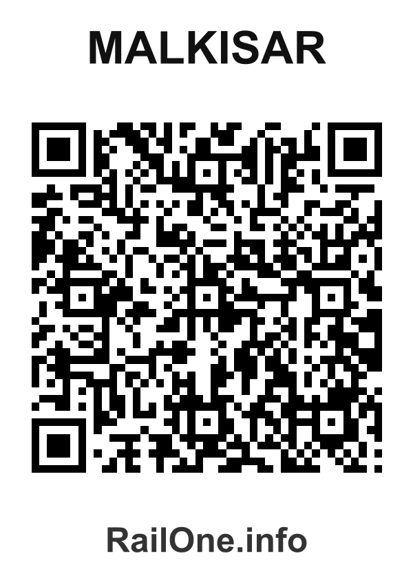RailOne QR Code for Malkisar station