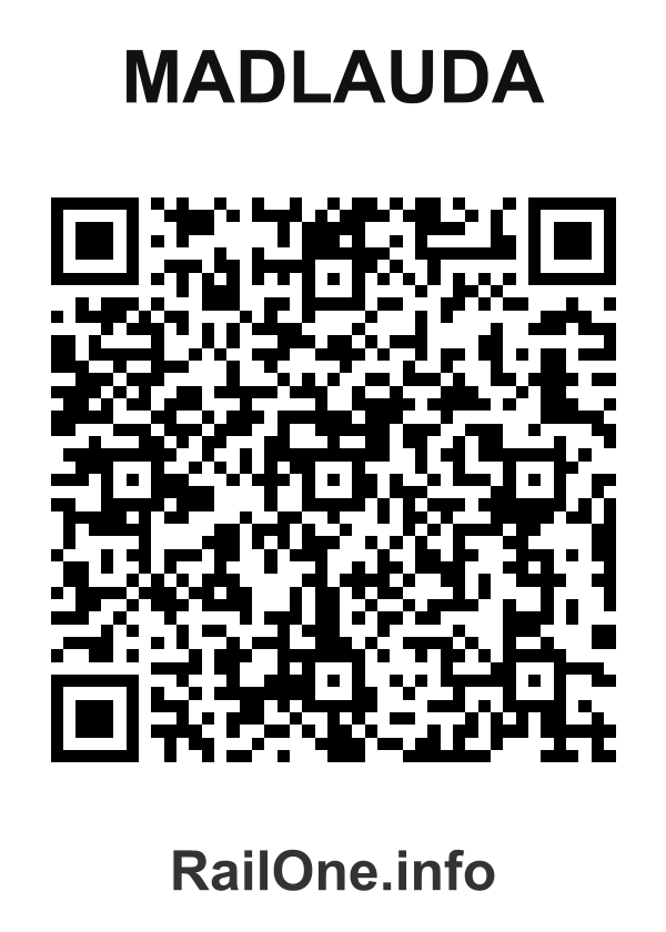 RailOne QR Code for Madlauda station