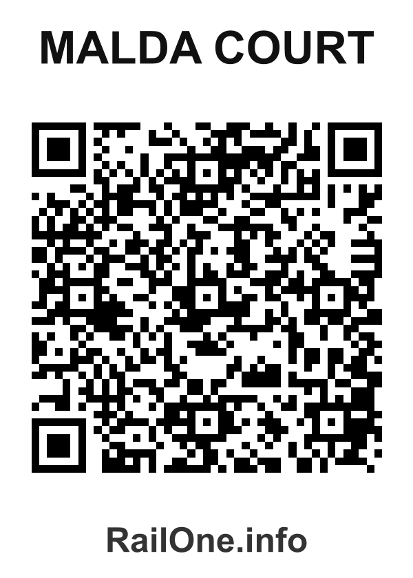 RailOne QR Code for Malda Court station