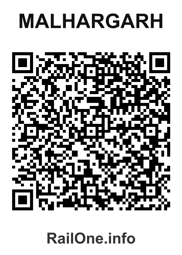 RailOne QR Code for Malhargarh station