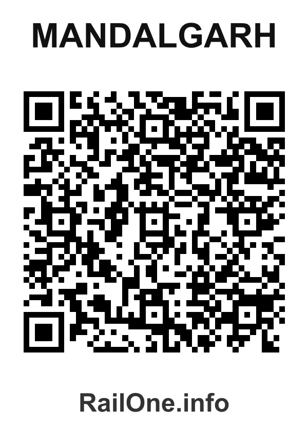 RailOne QR Code for Mandalgarh station