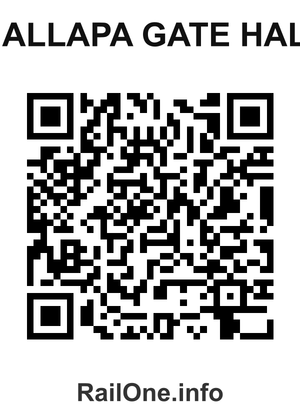 RailOne QR Code for Mallapa Gate Halt station