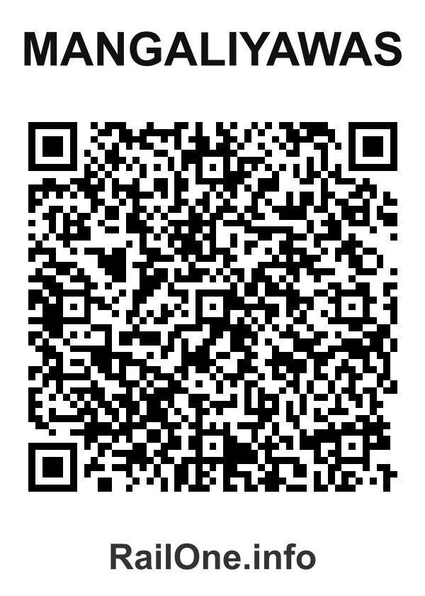 RailOne QR Code for Mangaliyawas station