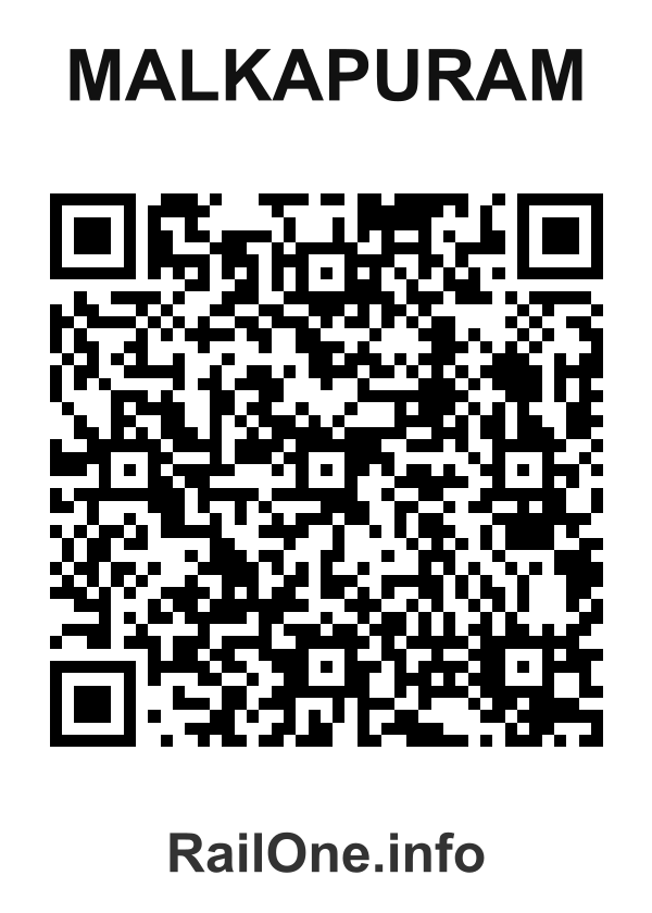 RailOne QR Code for Malkapuram station