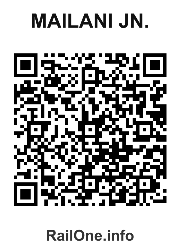 RailOne QR Code for Mailani Jn. station