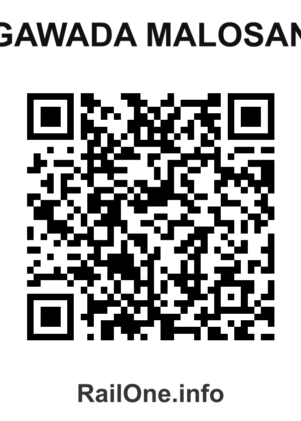 RailOne QR Code for Gawada Malosan station