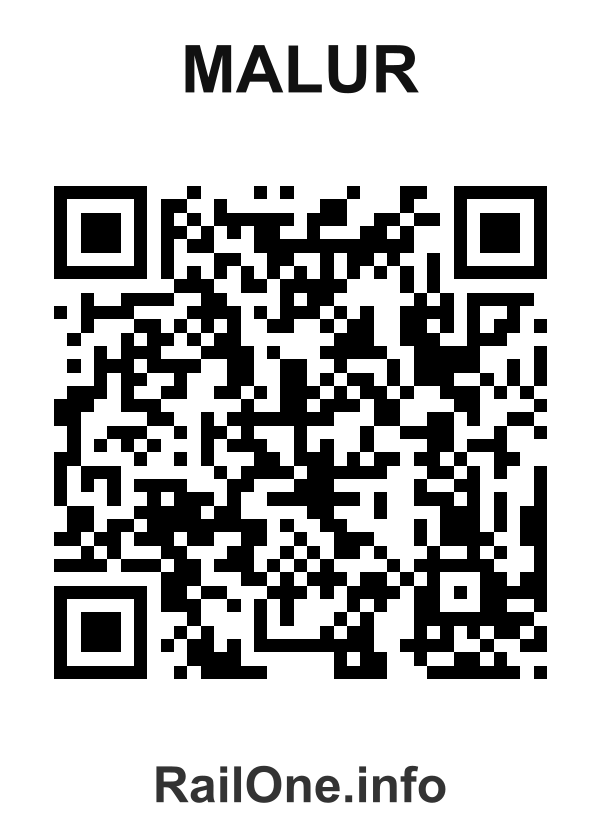 RailOne QR Code for Malur station