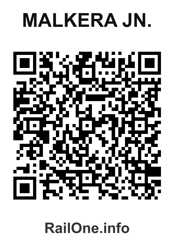 RailOne QR Code for Malkera Jn. station