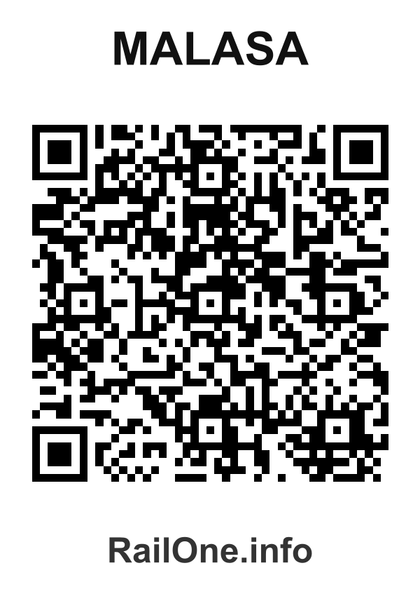 RailOne QR Code for Malasa station