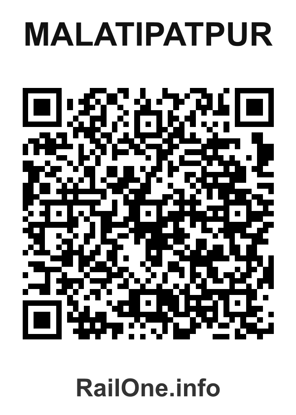 RailOne QR Code for Malatipatpur station