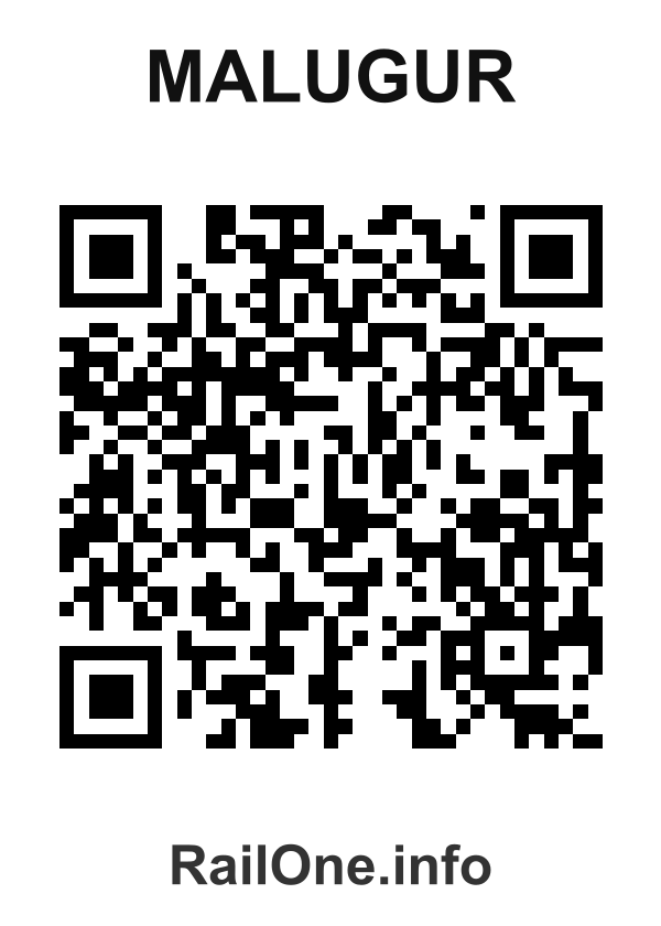 RailOne QR Code for Malugur station