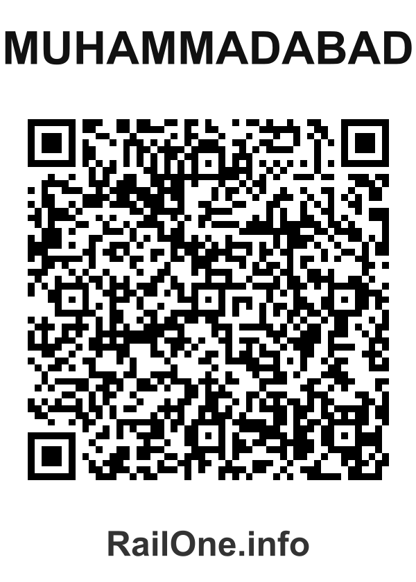 RailOne QR Code for Muhammadabad station