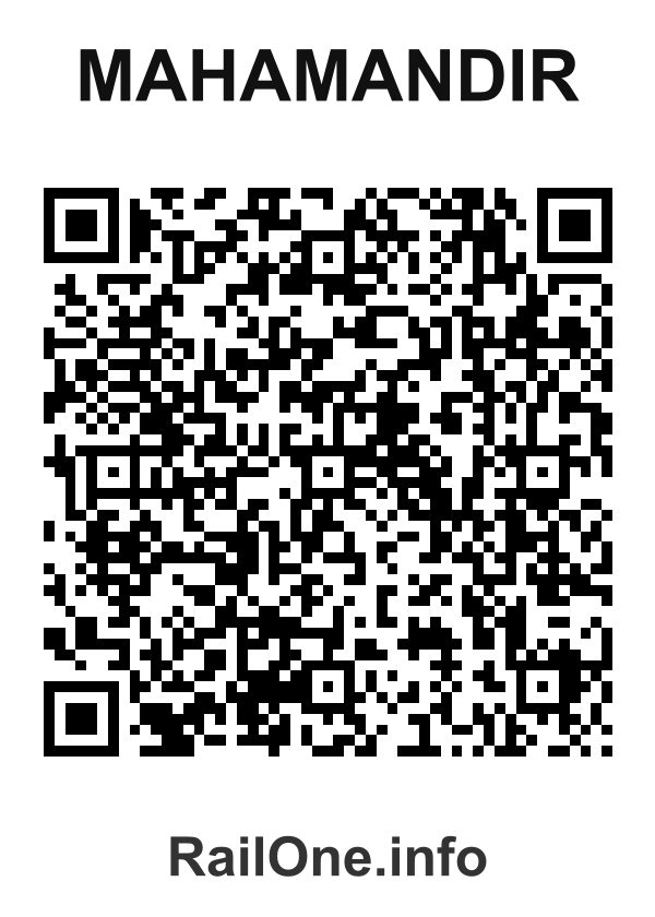 RailOne QR Code for Mahamandir station