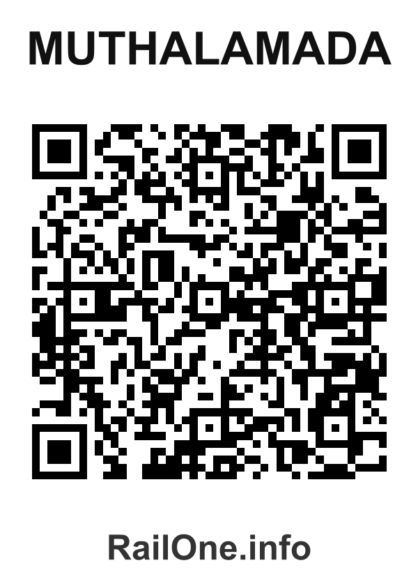 RailOne QR Code for Muthalamada station