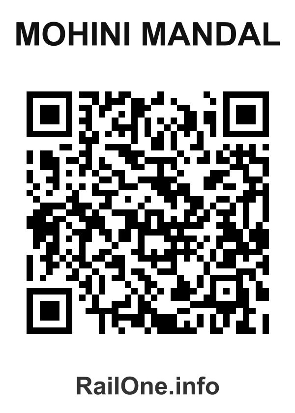 RailOne QR Code for Mohini Mandal station