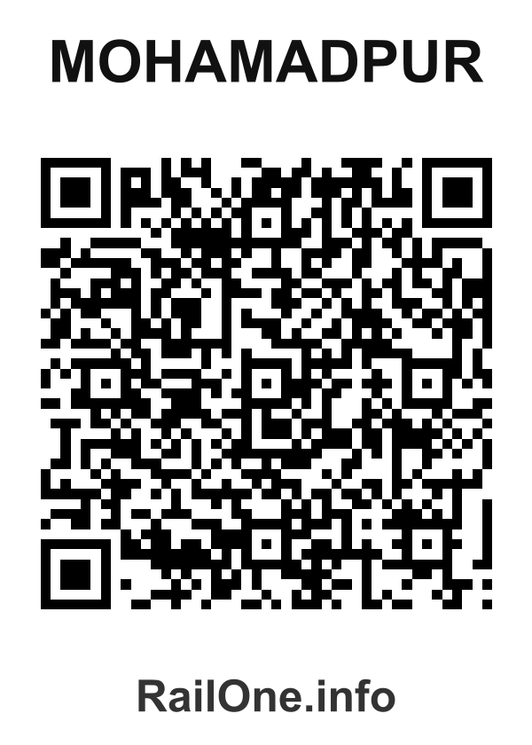 RailOne QR Code for Mohamadpur station
