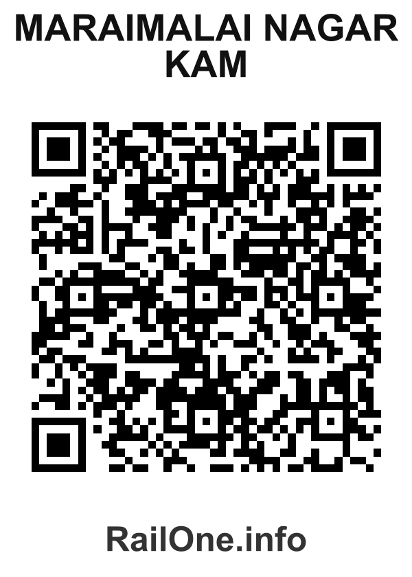 RailOne QR Code for Maraimalai Nagar Kam station