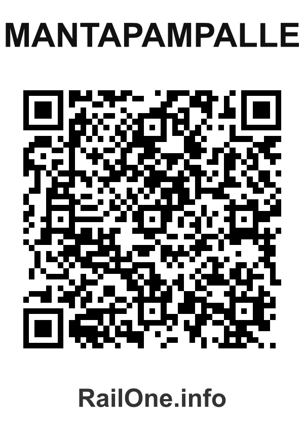 RailOne QR Code for Mantapampalle station