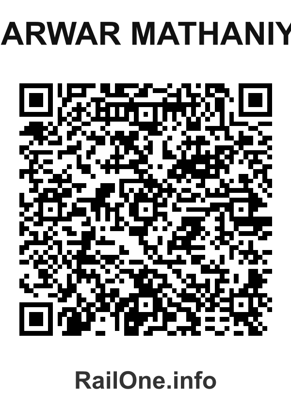 RailOne QR Code for Marwar Mathaniya station