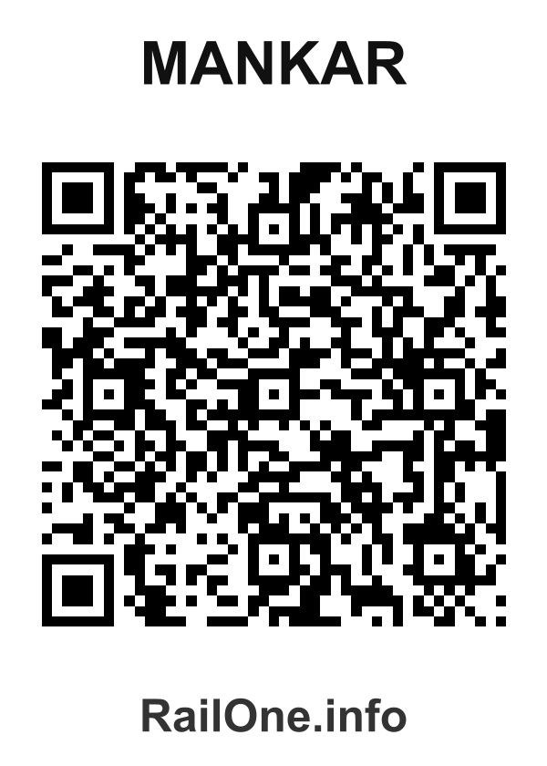 RailOne QR Code for Mankar station